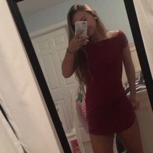 Forever 21 red off shoulder dress